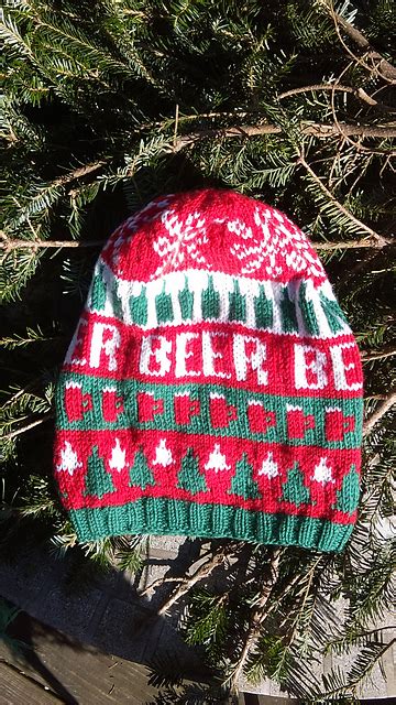 Ravelry Ugly Christmas Beer Hat Pattern By Knitting For Sanity