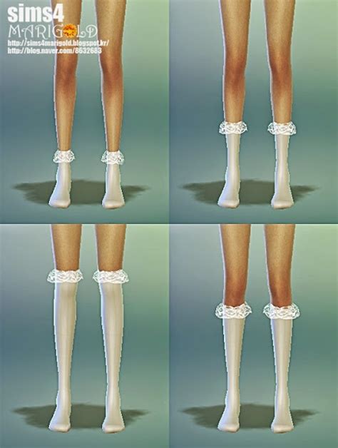 Lace Socks By Marigold Sims 4 Nexus