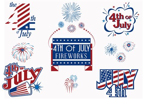 4th Of July Fireworks Vector Pack 57161 Vector Art At Vecteezy
