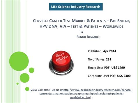 Global Cervical Cancer Test Market Forecasts By Pap Smear Hpv Dna
