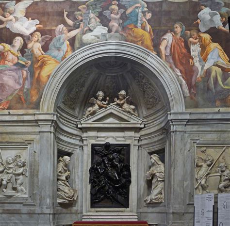 Santa Maria Della Pace Rome Cappella Chigi Raphael Began By Executing The Wall Fresco In 1514