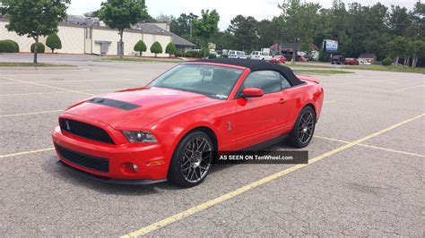 2012 Ford Mustang Shelby Gt500 Race Red Convertible 5 4l Supercharged V8