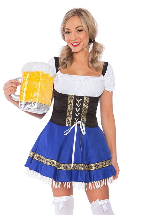 Ladies Oktoberfest German Bavarian Beer Maid Costume Costumesinaustralia Costumes Au