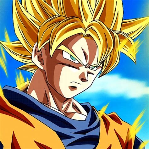 Just click the download button and the gif from the and dragon ball z collection will be downloaded to your. goku ssj on Tumblr