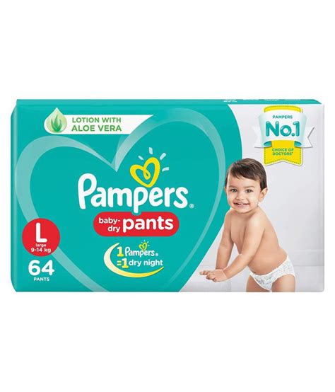 Pampers Baby Dry Pants Diaper Large 64 Count Buy Pampers Baby Dry