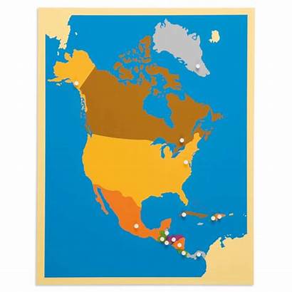 America North Map Puzzle Nienhuis Montessori Usa