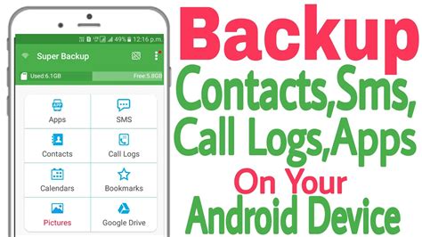 How To Backup And Restore Contacts Messages Call Logs Apps In