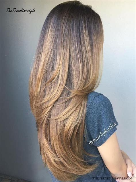 An ombre with light caramel highlights also provides a weightless and airy feeling to dark, dense strands. Multi-Layered Mix - 80 Cute Layered Hairstyles and Cuts ...