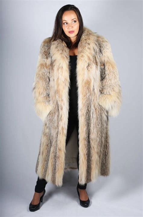 Elegant Russian Lynx Full Length Coat