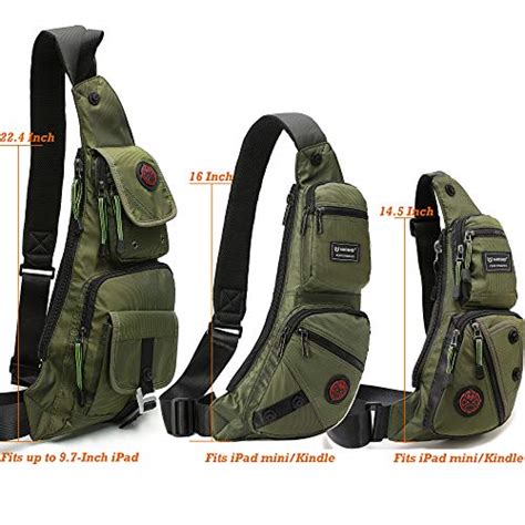 Nicgid Sling Bag Chest Shoulder Backpack Fanny Pack Crossbody Bags For Men Army Green 1