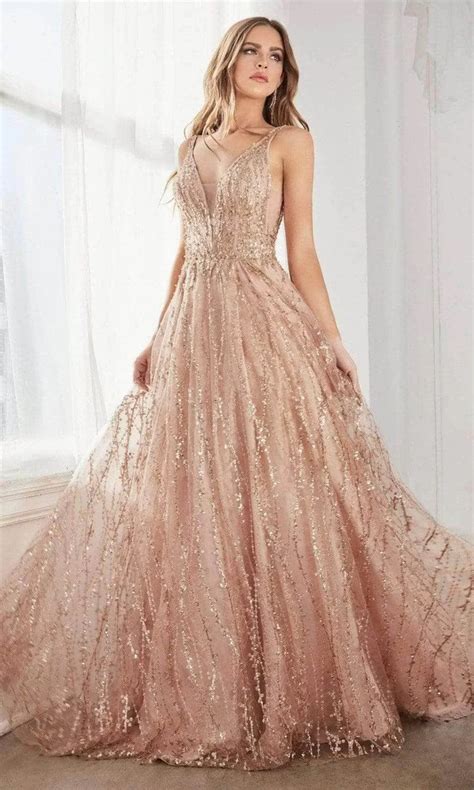 Stunning Rose Gold Prom Dress