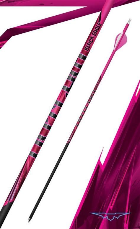 Kenco Outfitters Black Eagle Arrows Pink Outlaw Fletched Carbon