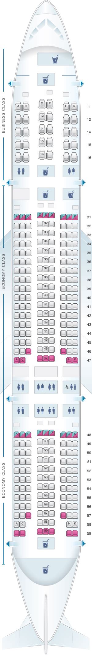 Seat Map Singapore Airlines Boeing B777 200er Layout Seatmaestro