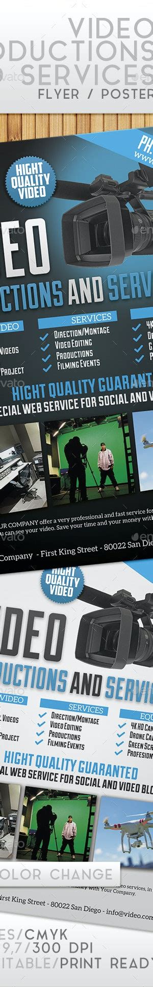 Video Production And Services Flyerposter By Giunina Graphicriver