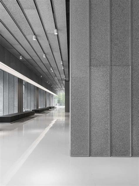 Aluminum Lobby Futuristic Interior Of An Aesthetic Property With