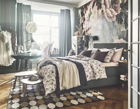 Ikea ideas for smaller bedrooms are very creative. Maximalistic home from the IKEA 2018 catalog | Eclectic bedroom, Ikea catalog, Decor