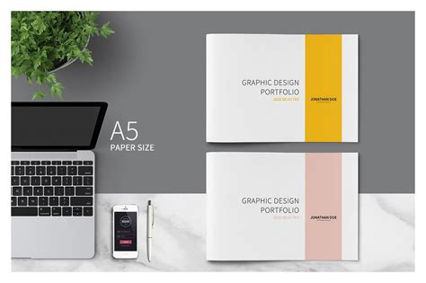 graphic design portfolio template indesign