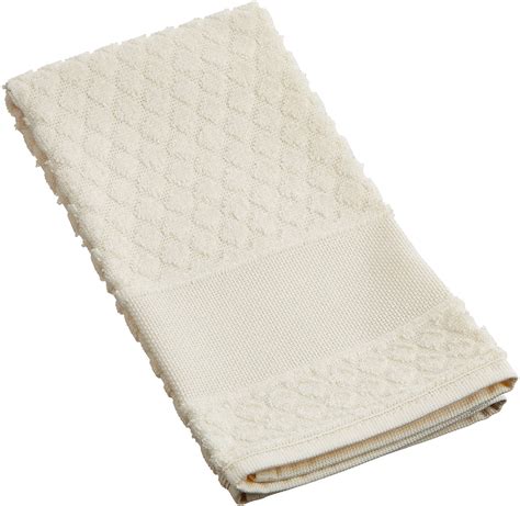 Charles Craft Aberdeen Velour Hand Towel 14 Count White Vt6701 6750