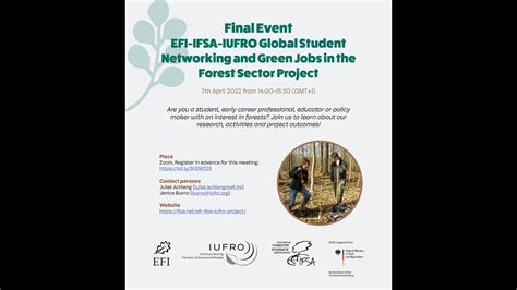 Green Jobs Efi Ifsa Iufro Project Final Event Youtube