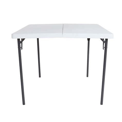 One square table can be obtained by donating 40 items to the portia museum and then collecting it as a donation reward. Lifetime Square Blow Mould Table 94cm | BCF