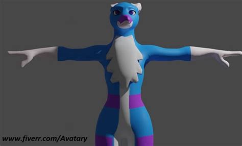Create Best Custom 3d Furry Avatar Fursona For Vrchat By Avatary Fiverr