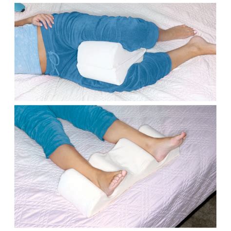 deluxe comfort leg spacer pillow 21 x 7 5 x 4 hypoallergenic memory foam