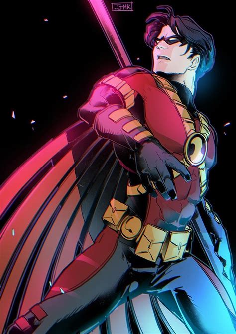 Red Robin Tim Drake Arte Del Cómic De Batman Batman Cómic