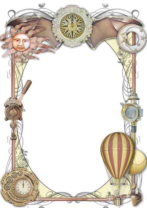 Steampunk Clipart Frame Steampunk Frame Transparent Free For Download
