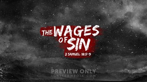 The Wages Of Sin Title Graphics Igniter Media