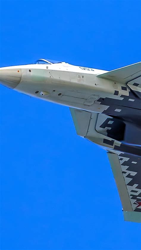 Sukhoi designers have taken a 'balanced' approach. Sukhoi Su-57 wallpaper - backiee