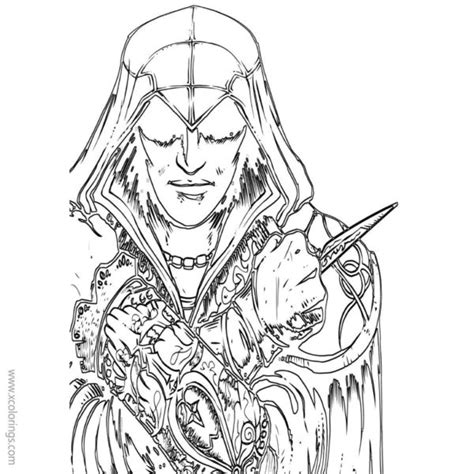 How To Draw Assassin S Creed Ezio Coloring Pages Xcolorings Com