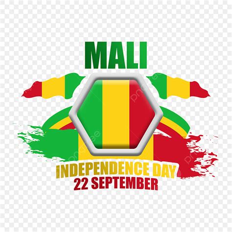 Fête De Lindépendance Du Mali 22 Septembre Avec Ruban Design Png