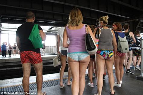 Commuters Celebrate The No Pants Subway Ride On Tubes And Trains