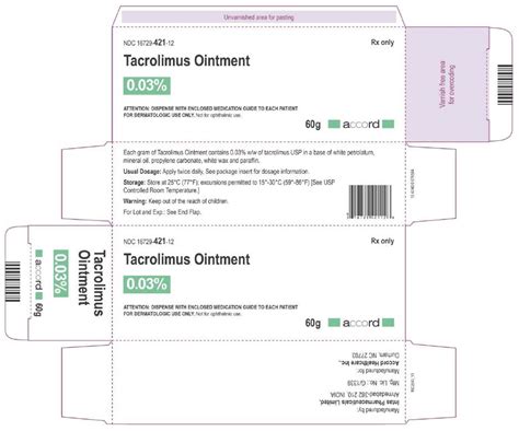 Tacrolimus 003 Topical Ointment Protopic 60 Grams