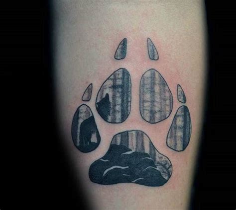 Wolf Paw Print Tattoo On Hand Goimages County