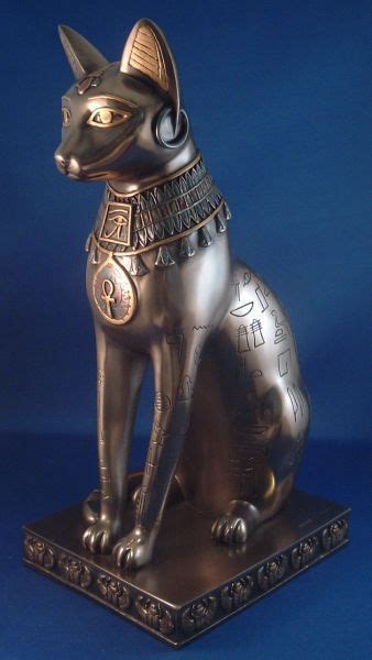 Egyptian Egyptian Cat Goddess Bast Or Bastet With Egyptian Symbols And