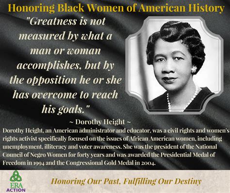 In Honor Of Black Women In American History We Honor Dorothy Height