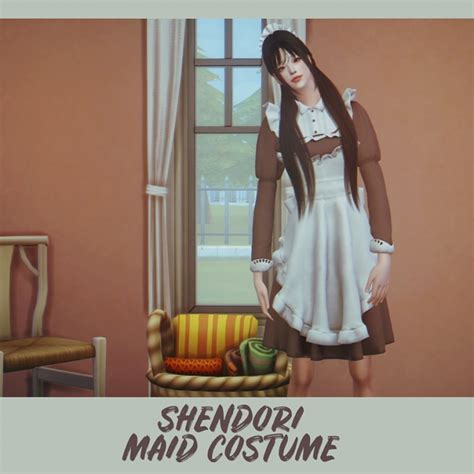 Japanese Kimono Maid Dress At Shendori Sims Sims 4 Updates Images And