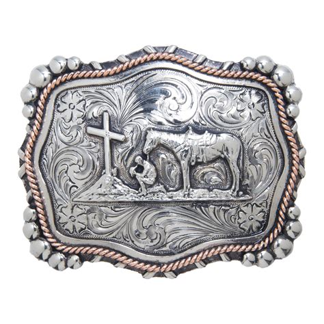 Product Details Praying Cowboy With Traditional Western Engraving And