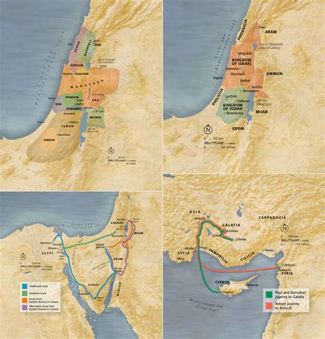 Bible Maps A Selection Of Reference Maps Depicting Bible Lands And