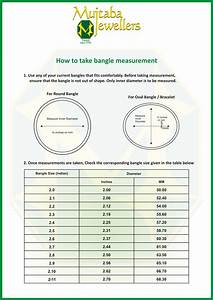 Bangle Size Guide Mujtaba Jewellers