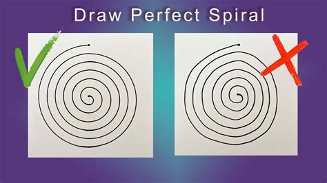 How To Draw A Perfect Spiral With Very Easy Steps Drawing Ex 9
