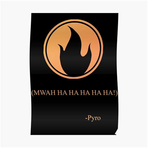 Tf2 Pyro Emblem Poster By Thenothin10 Redbubble