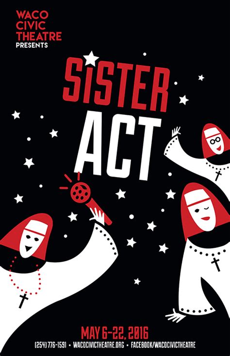 Here is a poster i made for the cast and crew of a local production i'm taking part of. Sister Act | CTX Live Theatre