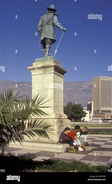 Statue Of Jan Van Riebeck Close To City Hall Cape Town South Africa