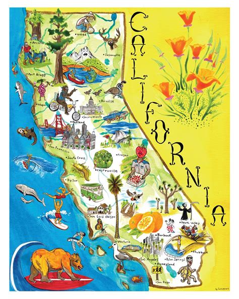 Printable Map Of California | Map of California