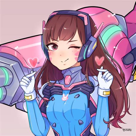 Ow Dva Mini Prints Etsy Dva Fanart Anime Poses Reference