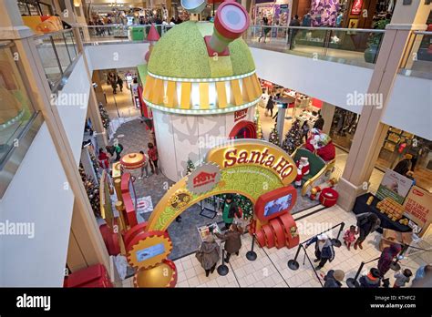 An Overhead View Of Santa Headquarters At The Queens Center Shopping