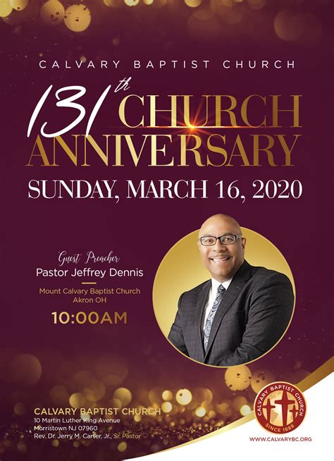 131st Church Anniversary March 15 20202 Calvary Baptist Church