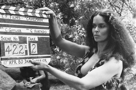 Barbara Bach Behind The Scenes On Caveman 1981 James Bond Girls Kim Basinger Roger Moore